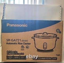 Panasonic SR-GA721 Automatic Jumbo Rice Cooker, 40 Cups Silver