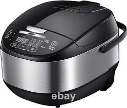 Premium Japanese Rice Cooker 10 Cup Capacity, Stainless Steel & Programmable