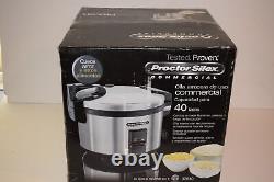 Proctor Silex 37540 Commercial Rice Cooker -40 Cups- Nonstick Pot- NEW (XHE27)