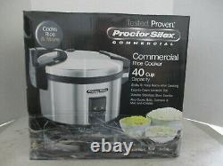 Proctor Silex Commercial Rice Cooker 40 Cup Capacity Easy To Clean 1250W 37540
