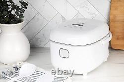 Professional 8-Cups (Cooked) / 2Qt. 360° Induction Rice Cooker Multicooker White