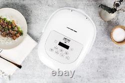 Professional 8-Cups (Cooked) / 2Qt. 360° Induction Rice Cooker Multicooker White