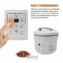 Rice Cooker 20 Cup Cooked (10 Cup Uncooked)- Instant Pot Vegetable 10 Cups
