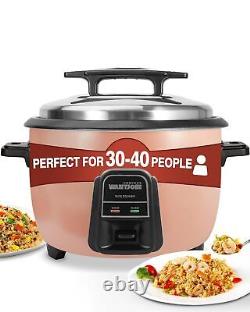 Rice Cooker 42 Cups (Cooked) with Removable Non-Stick Bowl, 10L/10.56QT Com