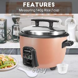 Rice Cooker 42 Cups (Cooked) with Removable Non-Stick Bowl, 10L/10.56QT Com