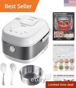 Rice Cooker Induction Heating, with Low Carb Rice Cooker Steamer 5.5 Cups Unc
