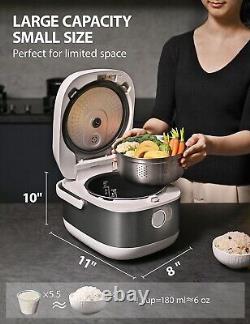Rice Cooker Induction Heating, with Low Carb Rice Cooker Steamer 5.5 Cups Unc