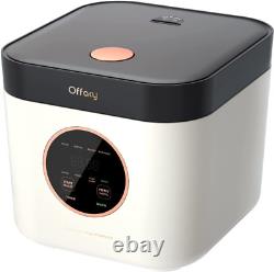 Rice Cooker, Mini Rice Cookers with Keep Warm, 3 Cups (Uncooked), Smart Fuzzy Lo