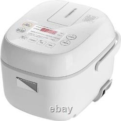 Rice Cooker Small 3 Cup Uncooked LCD Display with 8 Cooking Functions Fuzzy Logic