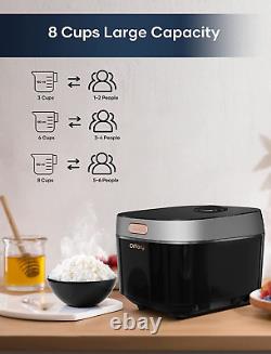 Rice Cooker, Smart Multi-Function Touch Panel, 8 Cups (Uncooked), 24-H Delay Tim