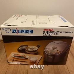 Rice Cooker Zojirushi NS-YMH18-TA Steamer Mahobin 10cups 220-230V box manual