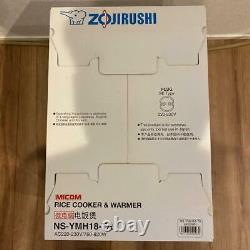 Rice Cooker Zojirushi NS-YMH18-TA Steamer Mahobin 10cups 220-230V box manual