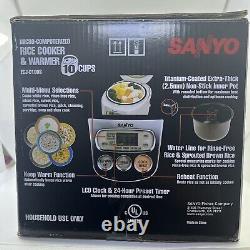 SANYO 10-Cup Rice Cooker ECJ-D100S Micro-Computerized Micom NIB