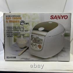 SANYO 10-Cup Rice Cooker ECJ-D100S Micro-Computerized Micom NIB