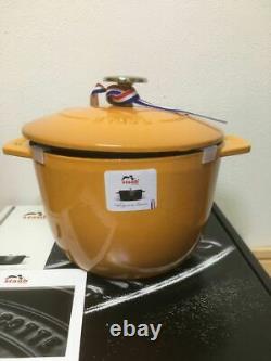 STAUB Enameled Cast Iron La Cocotte de Gohan M 16 cm Mustard 2cup Rice Cook Pot