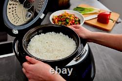 Sakura Rice Cooker with Ceramic Bowl and Advanced Fuzzy Logic (8 Cup, 1.5 Litre)
