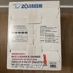 (Sealed) Zojirushi NS-ZCC10 5-1/2-Cup Neuro Fuzzy Rice Cooker and Warmer, White