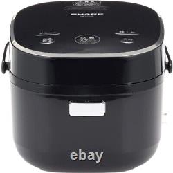 Sharp Rice Cooker Microcomputer 3-cup Bread Cooking Function Black Japan import