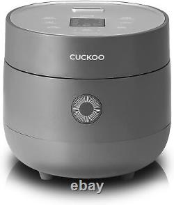 Small Rice Cooker 10 Menu Options, Smart Fuzzy Logic, 3 Cups / 0.75 Qts. Gray