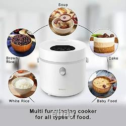 Small Rice Cooker 3 Cups Uncooked 0.8l 24 Hours Preset And Keep Warm Digital T