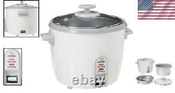 Smart 6-Cup Rice Cooker & Steamer Non-Stick, Stainless Steel & Lightweight