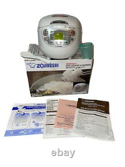 TESTED Zojirushi Neuro Fuzzy NS-ZCC10 Rice Cooker & Warmer- White up to 5.5 cups