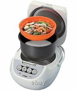 TIGER JBV-A10U 5.5-Cup (Uncooked) Micom Rice Cooker with Food Steamer Basket