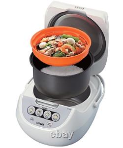 TIGER JBV-A10U 5.5-Cup Uncooked Micom Rice Cooker with Food Steamer Basket
