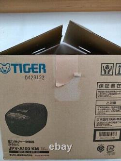 TIGER JPV-A100 KM Rice Cooker 5.5 Cups Pressure IH Matte Black New Japan
