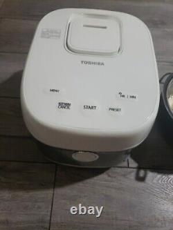 TOSHIBA TRSH01 Rice Cooker Induction Heating, with Steamer 5.5 Cup Uncooked