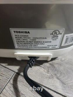 TOSHIBA TRSH01 Rice Cooker Induction Heating, with Steamer 5.5 Cup Uncooked