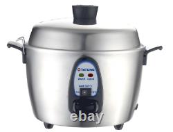 Tatung 6-Cup Stainless Steel Multi-Functional Rice Cooker TAC-11KN UL New