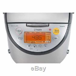 Tiger 5.5 Cup Induction Heat Rice Cooker with Slow Cooker, Bread Maker, Porridge