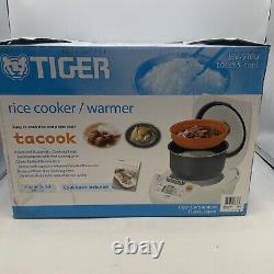 Tiger 5.5-Cup Micom Rice Cooker & Warmer Small Kitchen Appliance White NEW OPEN