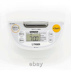 Tiger 5.5-Cup Micom Rice Cooker and Warmer, Nonstick, Japanese, White, NEW