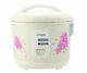 Tiger 5.5 Cup Uncooked Rice Cooker And Warmer With Steam Basket Floral White