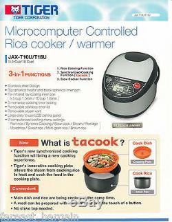 Tiger JAPAN JAX-T18U 10 cups Microcomputer Controlled Rice Cooker NEW