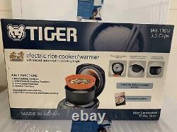 Tiger JAX-T10U-K 5.5-Cup (Uncooked) Micom Rice Cooker with Food Steamer &