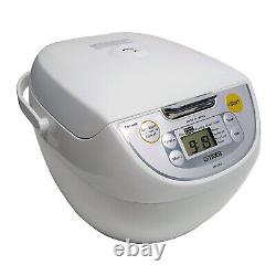 Tiger JBV-S18U 10 Cup 4 in 1 Rice Cooker White with Washing Bowl and Spoon