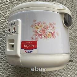 Tiger JNP-0550-FL 3-Cup (Uncooked) Rice Cooker & Warmer Floral White