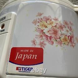 Tiger JNP-0550-FL 3-Cup (Uncooked) Rice Cooker & Warmer Floral White