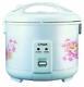 Tiger Jnp-0720-fl 4-cup (uncooked) Rice Cooker And Warmer, Floral White