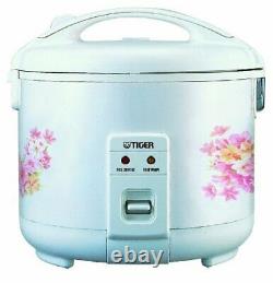 Tiger JNP-1500-FL 8-Cup (Uncooked) Rice Cooker and Warmer, Floral White