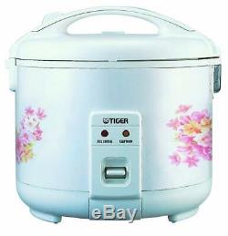 Tiger JNP-1800 10-Cup (Uncooked) Rice Cooker and Warmer in Floral White