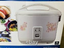 Tiger JNP-1800 10-Cup (Uncooked) Rice Cooker and Warmer in Floral White New