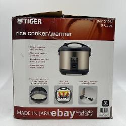 Tiger JNP-S15U-HU 8-Cup Rice Cooker and Warmer, Urban Satin Dented Side