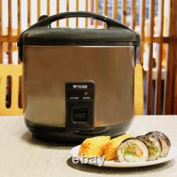 Tiger JNP-S15U Stainless Steel 8 Cup Conventional Rice Cooker Satin Bundle