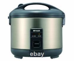 Tiger JNP-S18U-HU 10-Cup (Uncooked) Rice Cooker and Warmer, Stainless Steel Gra
