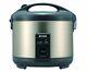 Tiger Jnp-s18u-hu 10-cup Uncooked Rice Cooker And Warmer, Stainless Steel Gray