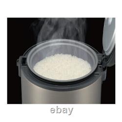 Tiger JNP-S55U 3 Cup Capacity White Rice Cooker with Spatula and Measuring Cup